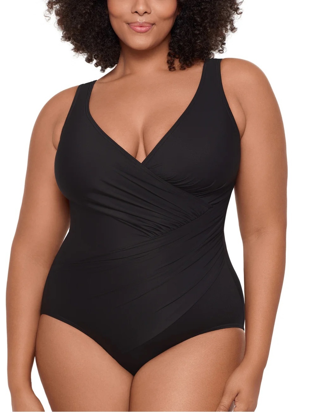 Miraclesuit Oceanus One Piece Swimsuit Black Size 22W Tummy Control Slimming
